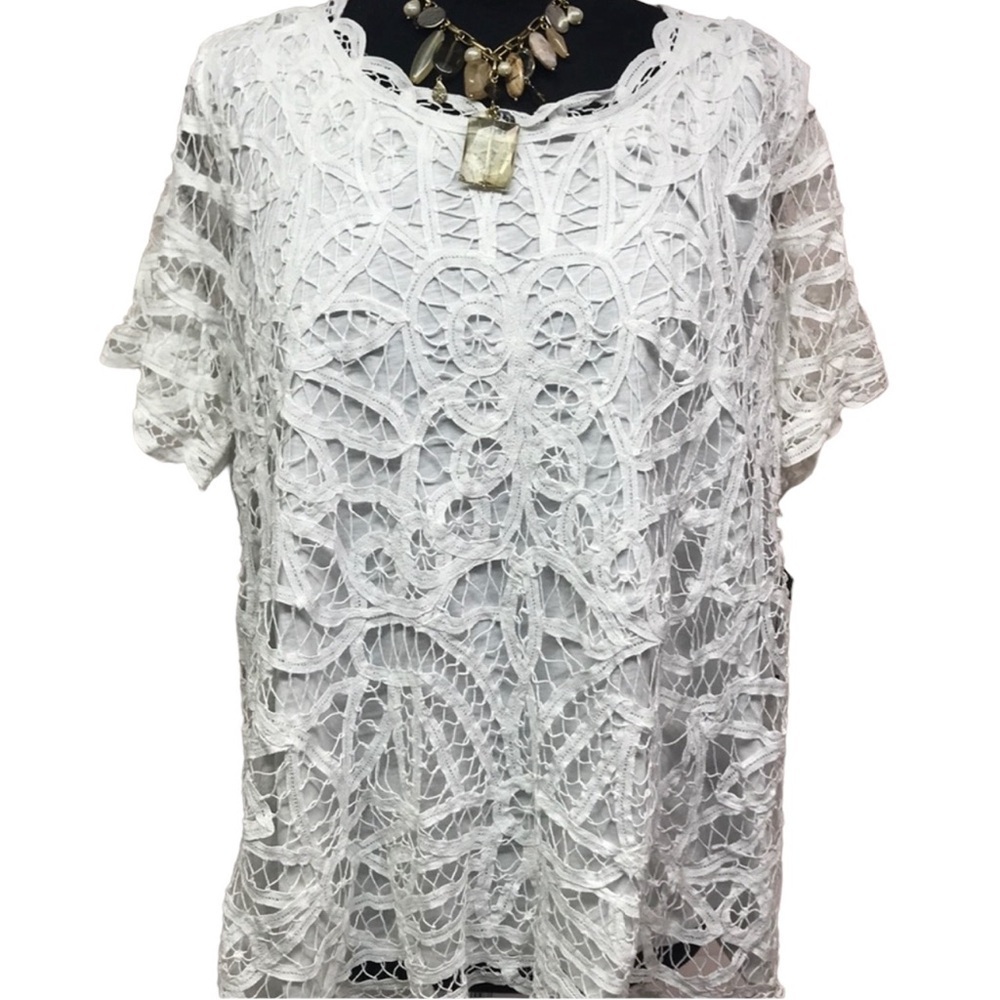 INC Cut Out Design Blouse